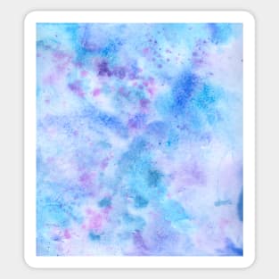 Blue Watercolor Sticker